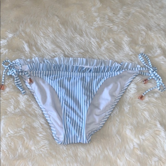 Ted Baker Ruffle Stripe Bikini Bottoms - Picture 2 of 7